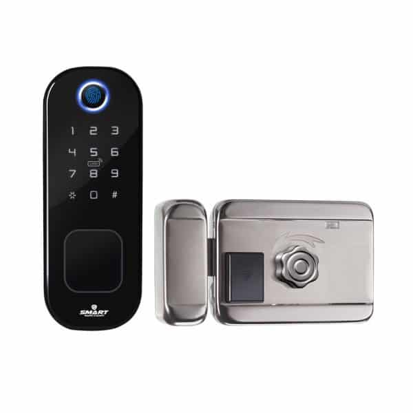 Smart Digital Door Lock รุ่นสแกนนิ้ว สำหรับ ประตูไม้บานเลื่อน